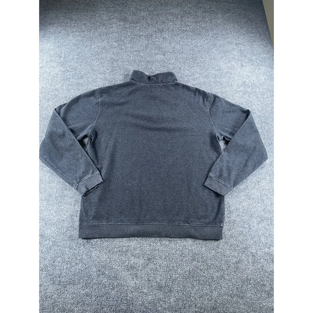 Linksoul Mens Medium Quarter Zip Pullover Charcoal Gray Long Sleeve Golf Sweater